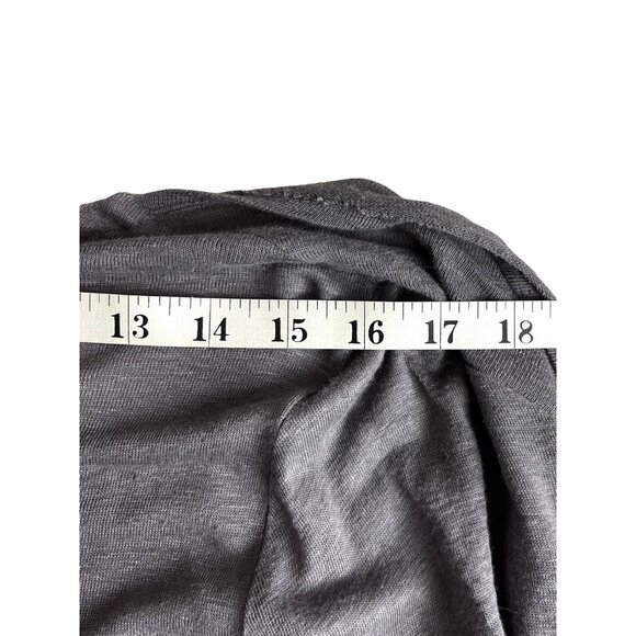 Tahari Womens Size Medium Lightweight Open Front Cardigan Gray 100% Linen EUC - Picture 12 of 14